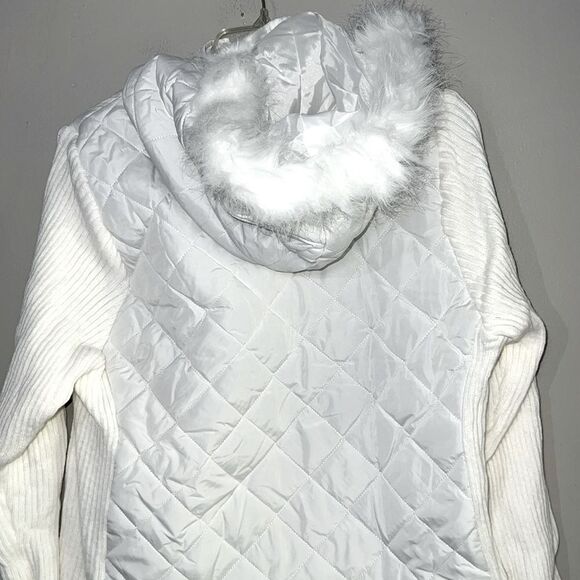 Jade & Ivory Quilted Hooded Jacket L - Picture 5 of 8
